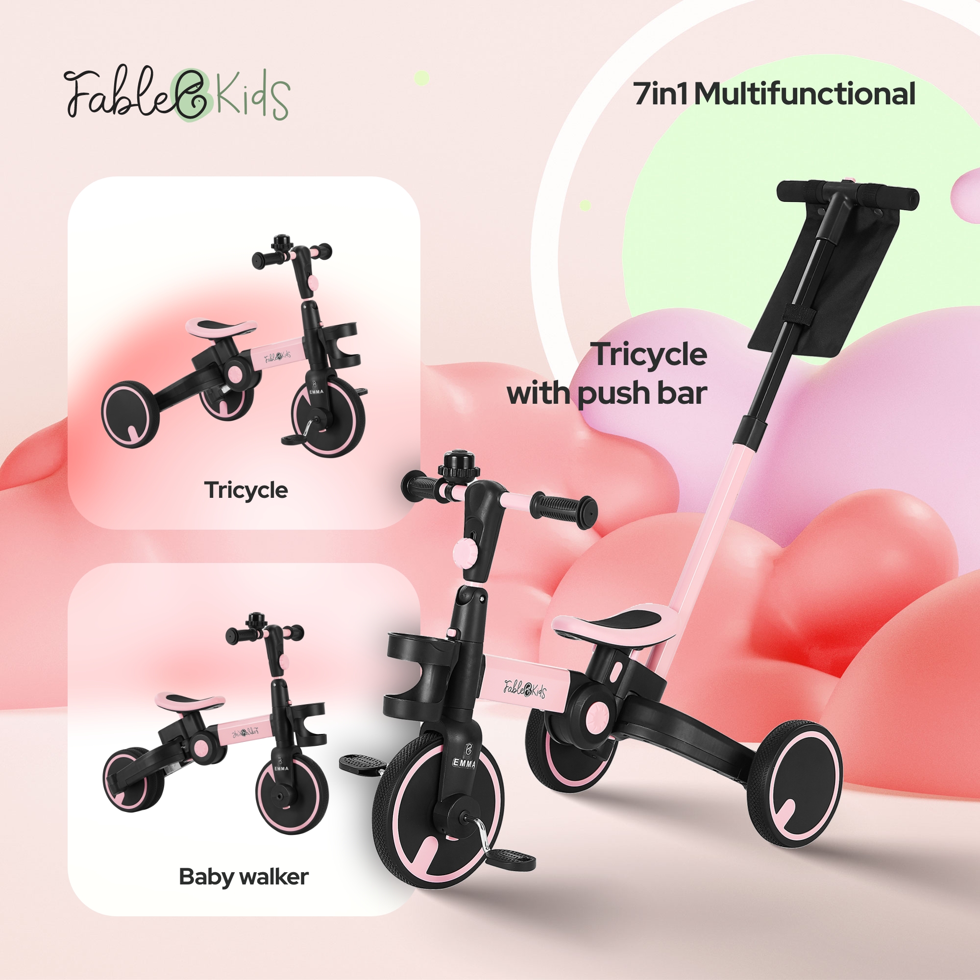 FableKids Tricycle EMMA 9999992534871 Tricycle