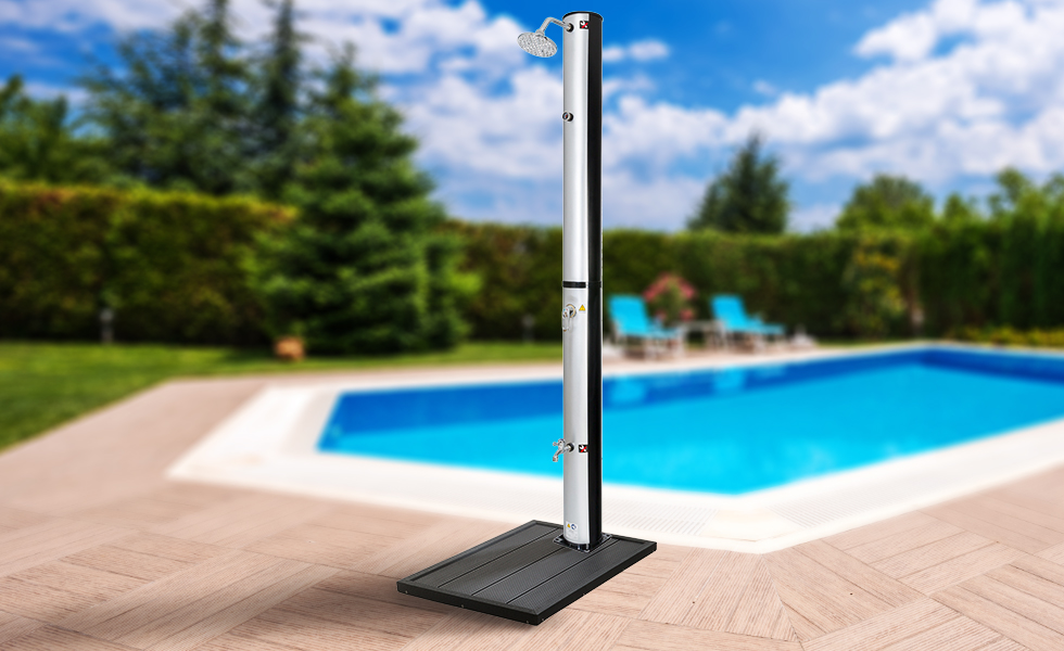 Poolside solar shower 2025