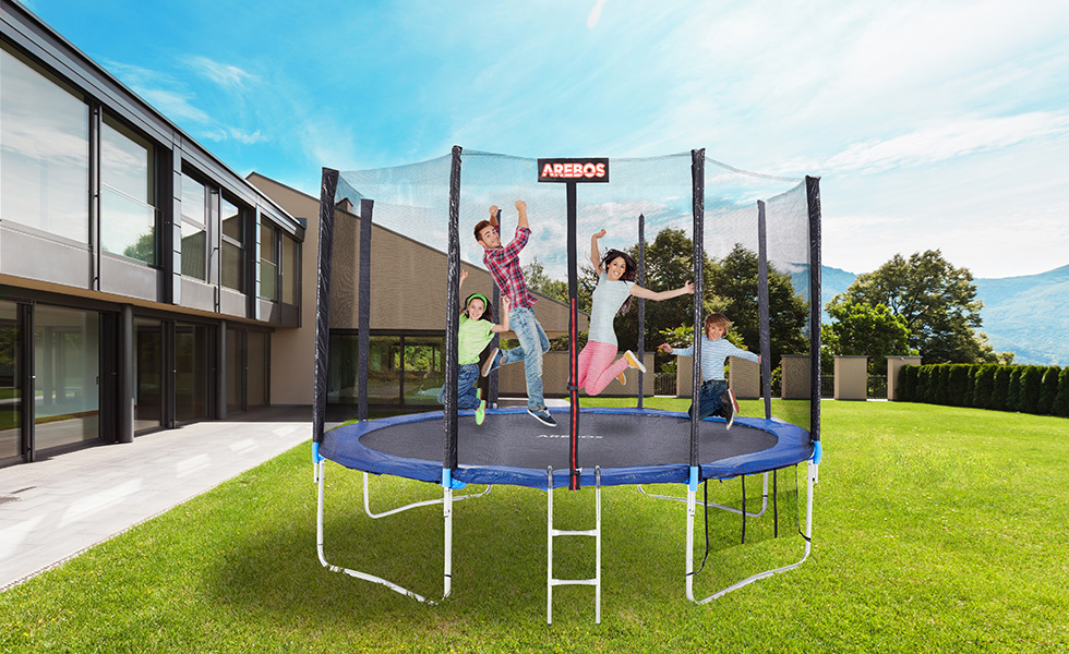 Trampoline net for 8 poles 430 cm 4260551585050 Trampoline