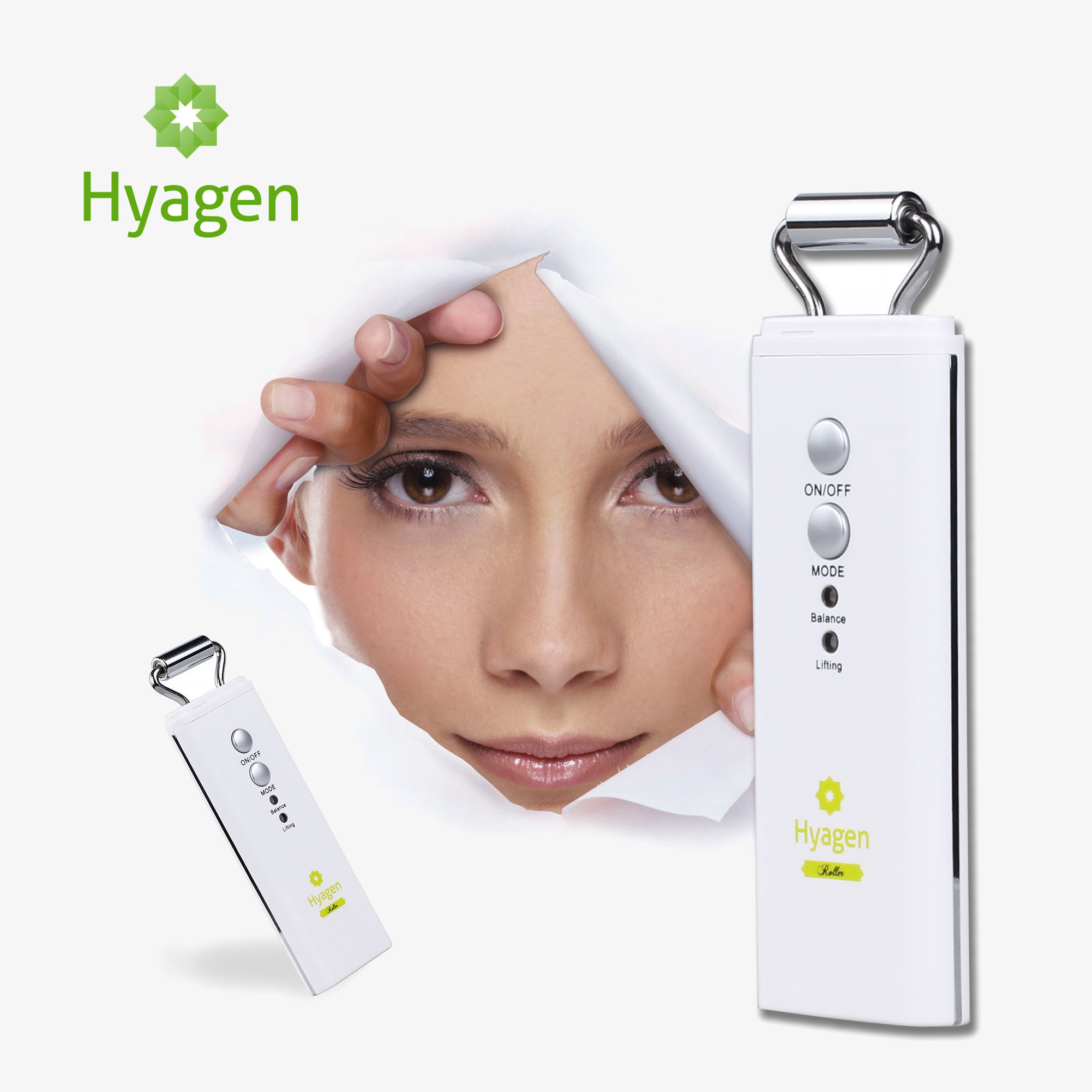 Hyagen Face Skin Care Anti-Aging Roller | increases absorption of active ingredients | lifting/tightening