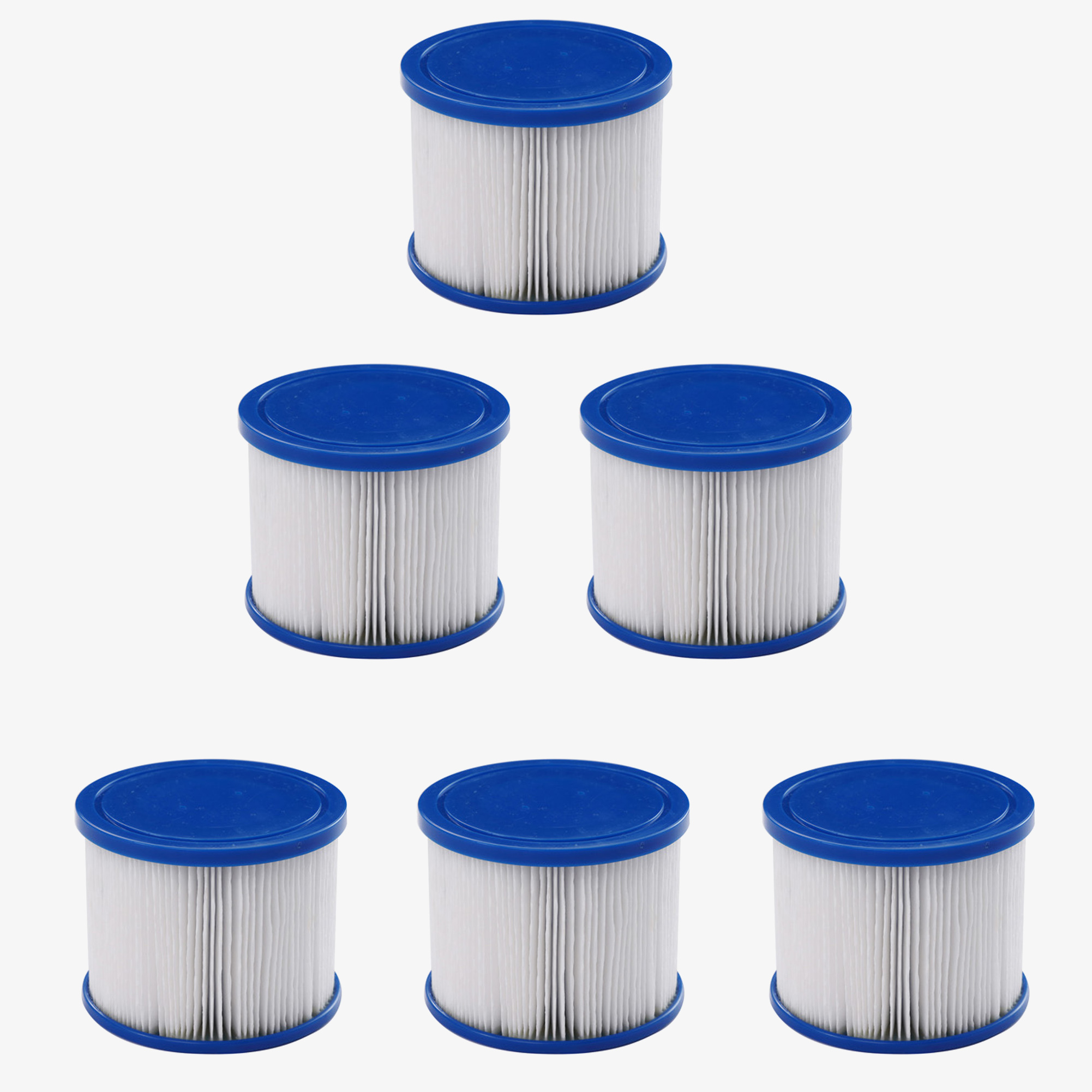 Arebos Whirlpool Spa Pool Accessories - Filter Cartridges for Inflatable Pools - 6pcs.