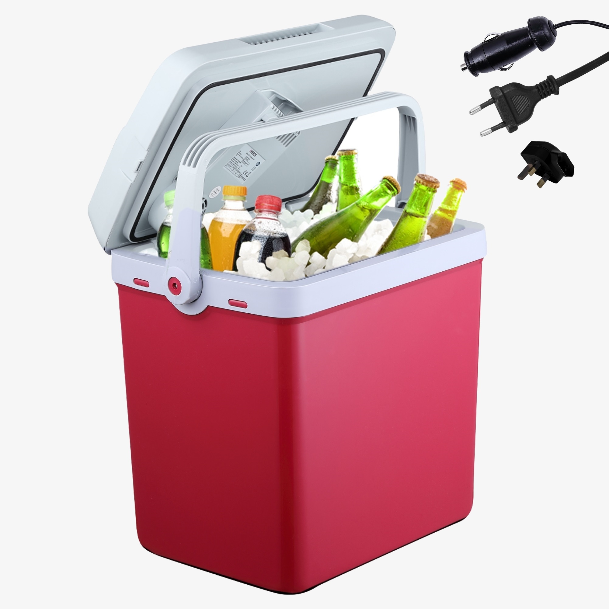 Arebos Thermoelectric cool box 25L - car & socket, cool & warm, mobile fridge