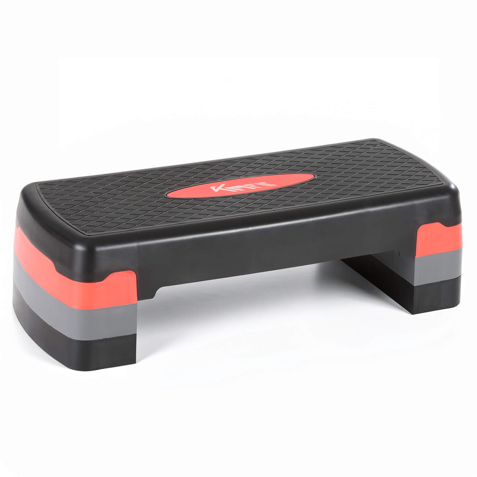KM-Fit aerobic step bench fitness non-slip adjustable 3 heights 10–20 cm up to 200 kg cardio training
