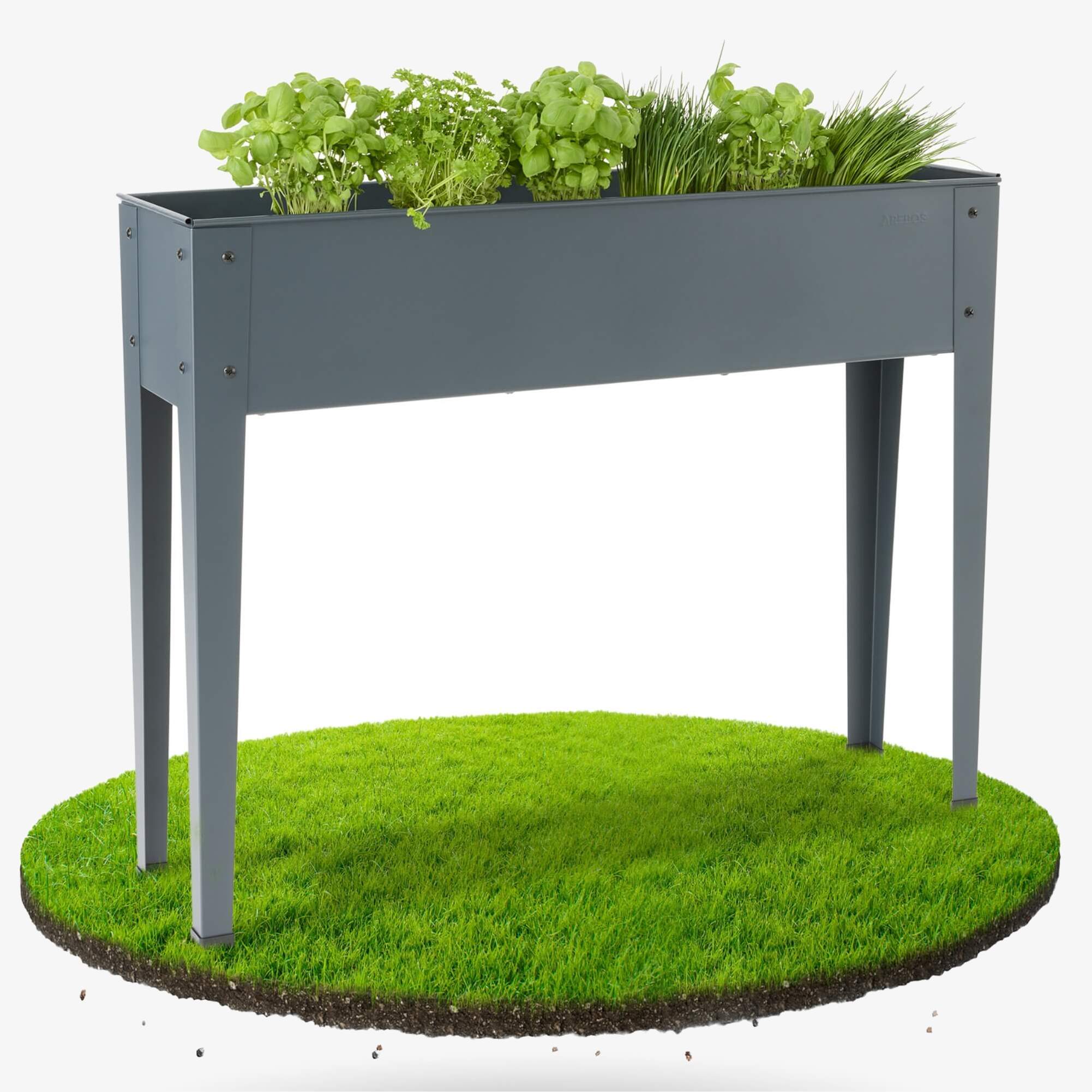 Arebos metal raised bed Vegetable bed Planter box Load capacity: 50 kg Capacity: approx. 45 litres