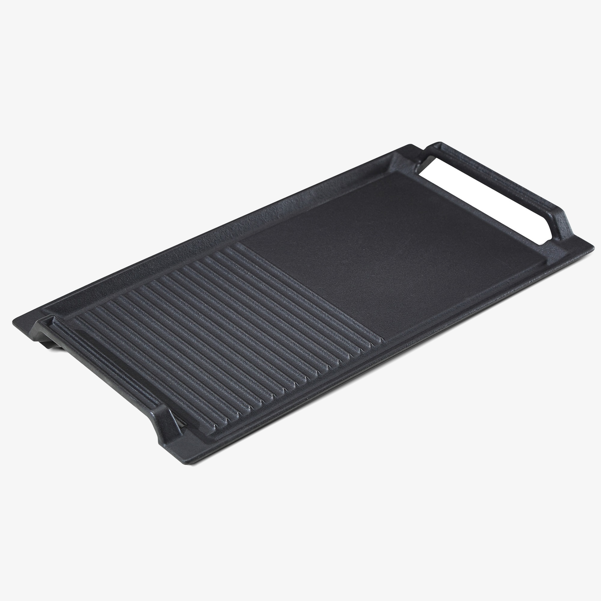 Arebos griddle plate for induction hobs | enamel coating | scratch-resistant | side handles | non-stick coating