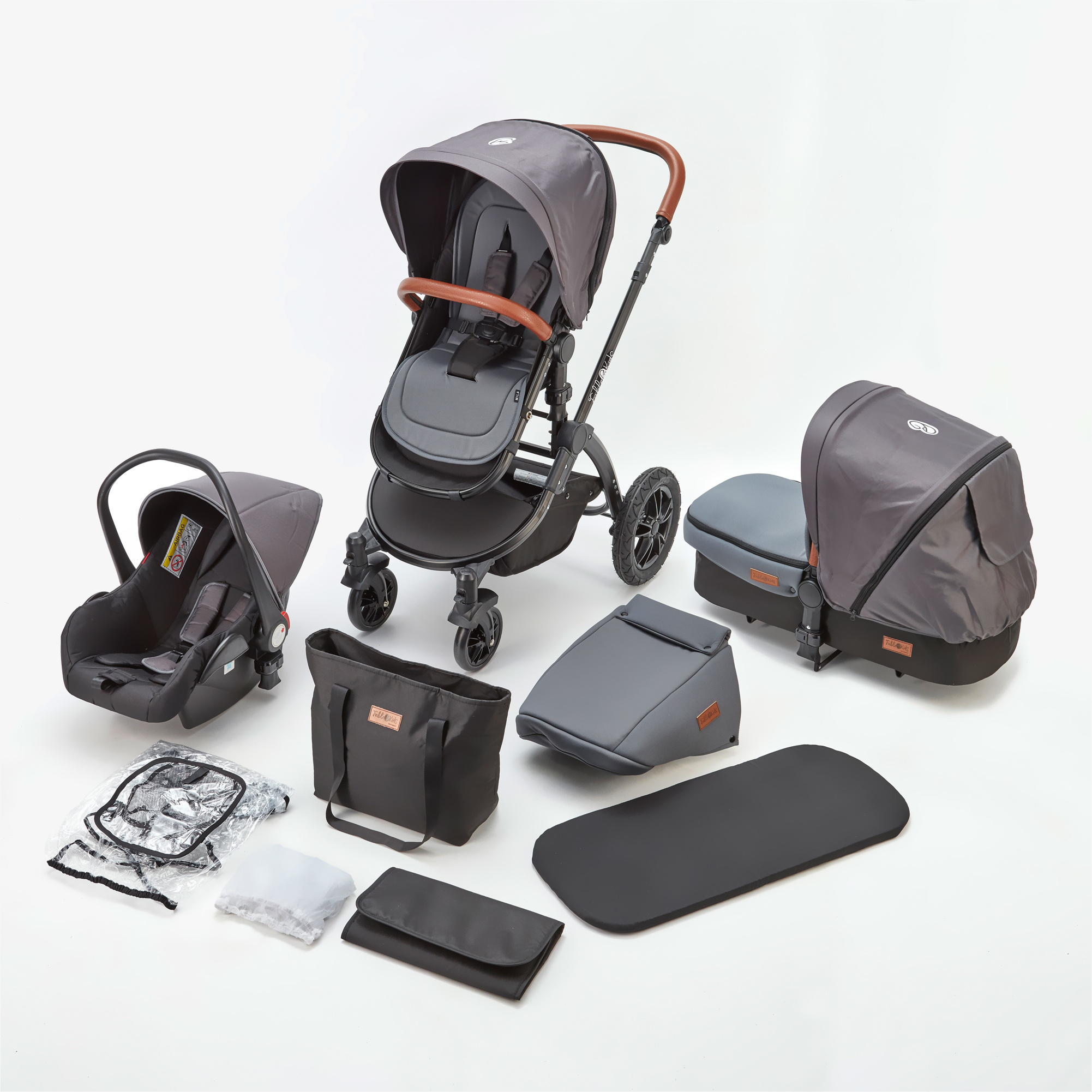 FableKids 3in1 Combi Stroller Travel Buggy incl. Car Seat Buggy foldable