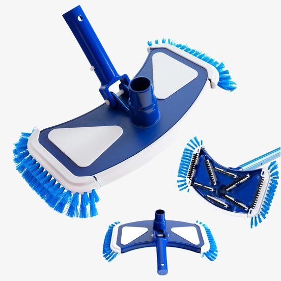 Arebos pool cleaning brush - 35cm wide - with clip system