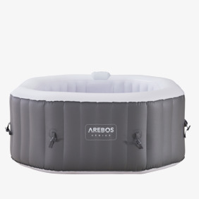 Arebos Whirlpool Venice Bubble Spa inflatable,Indoor & Outdoor,154x154cm, Spa for 4 persons