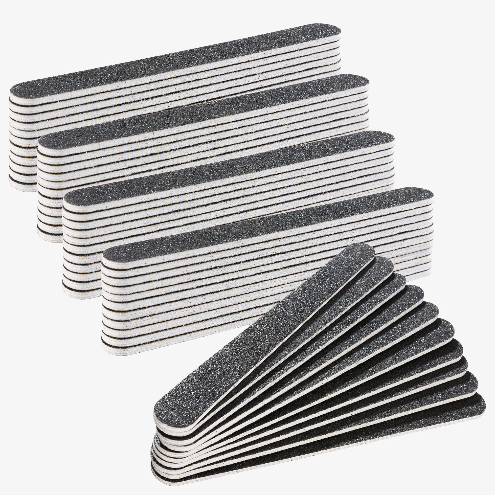 SINA 50 Polishing files straight,grit 100/180,178mm long,20mm wide, 4mm thick - Black