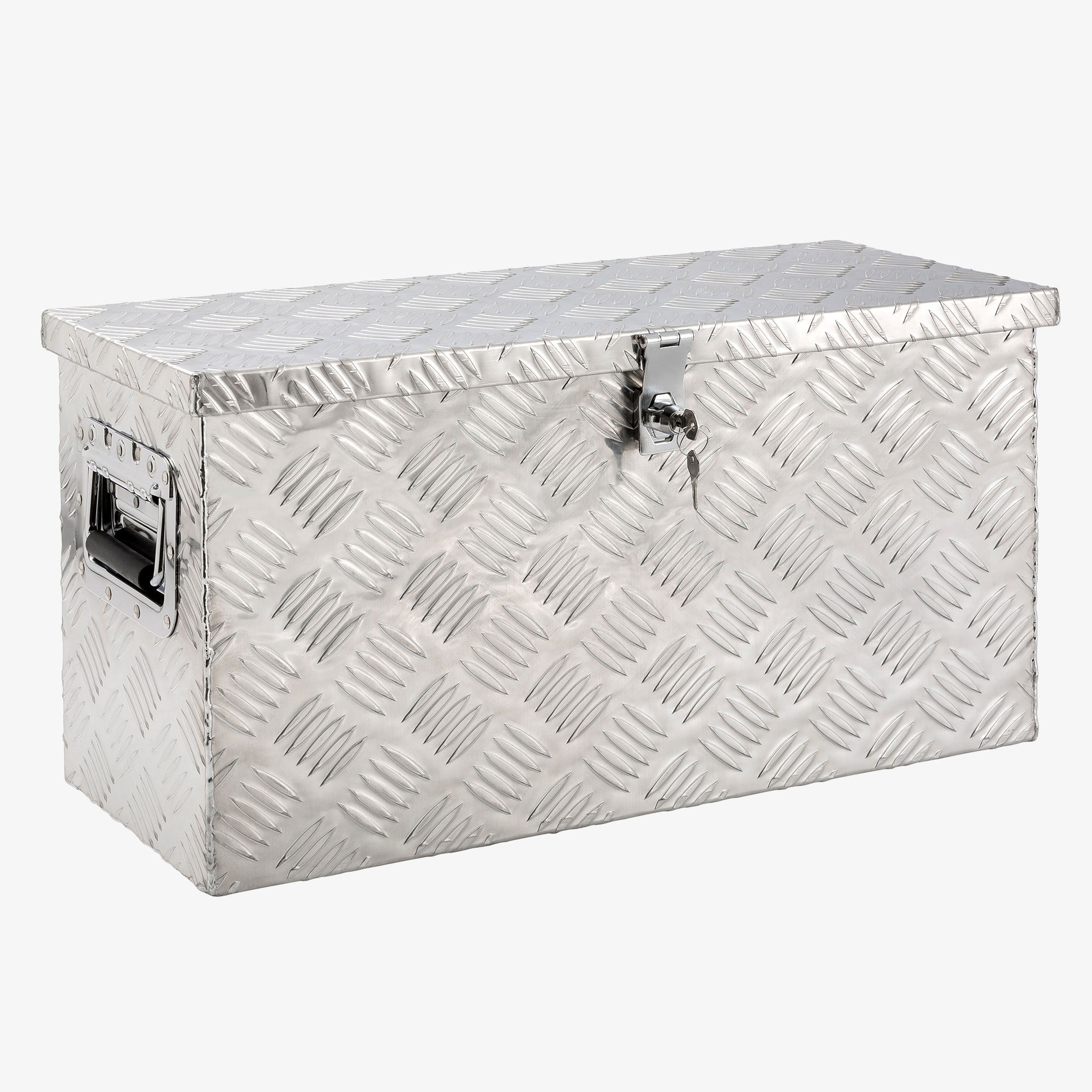 Arebos Aluminium toolbox with lock - 60x25x30cm, drawbar box incl.foam rubber seal