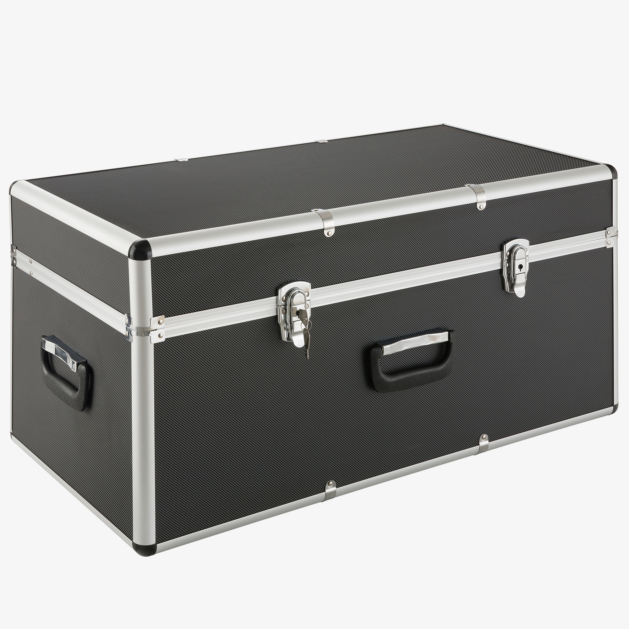 Arebos Aluminium Case Transport Box 100L - Black ABS Body - Oil Resistant & Impact Resistant