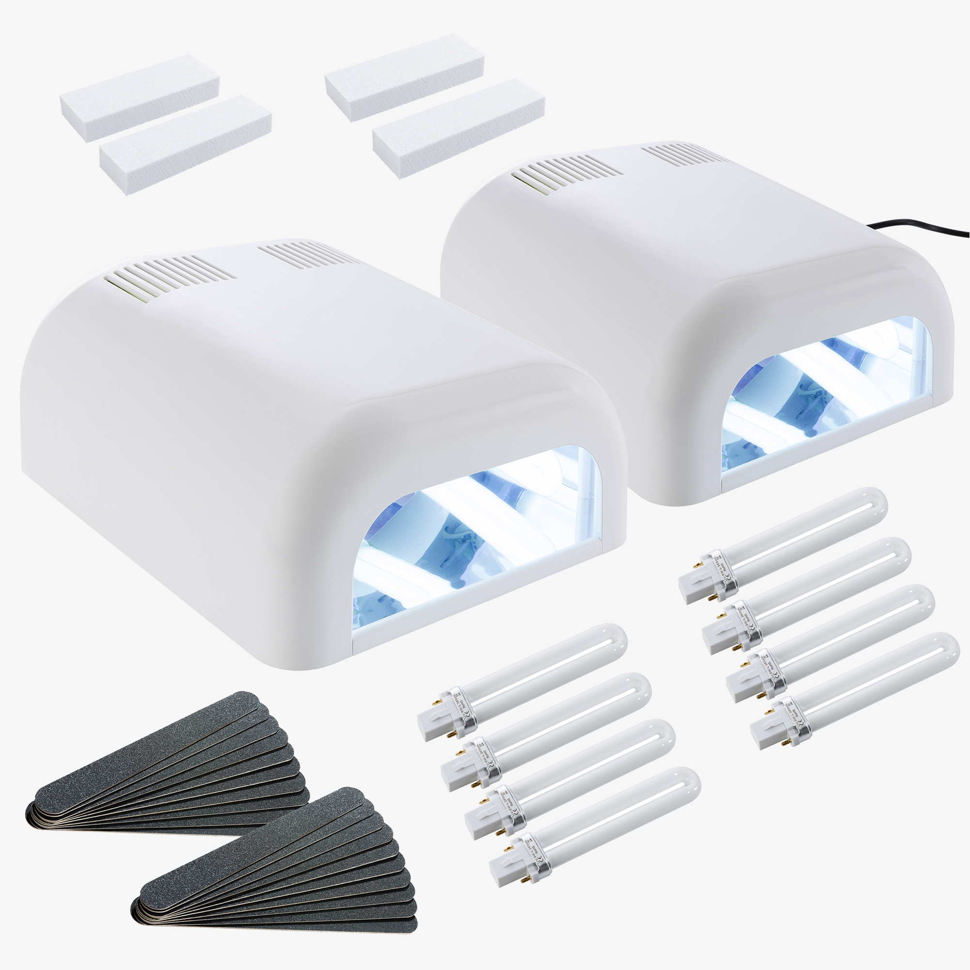 SINA 2x UV Gel Nail Art Dryer Curing white incl. UV gel + timer