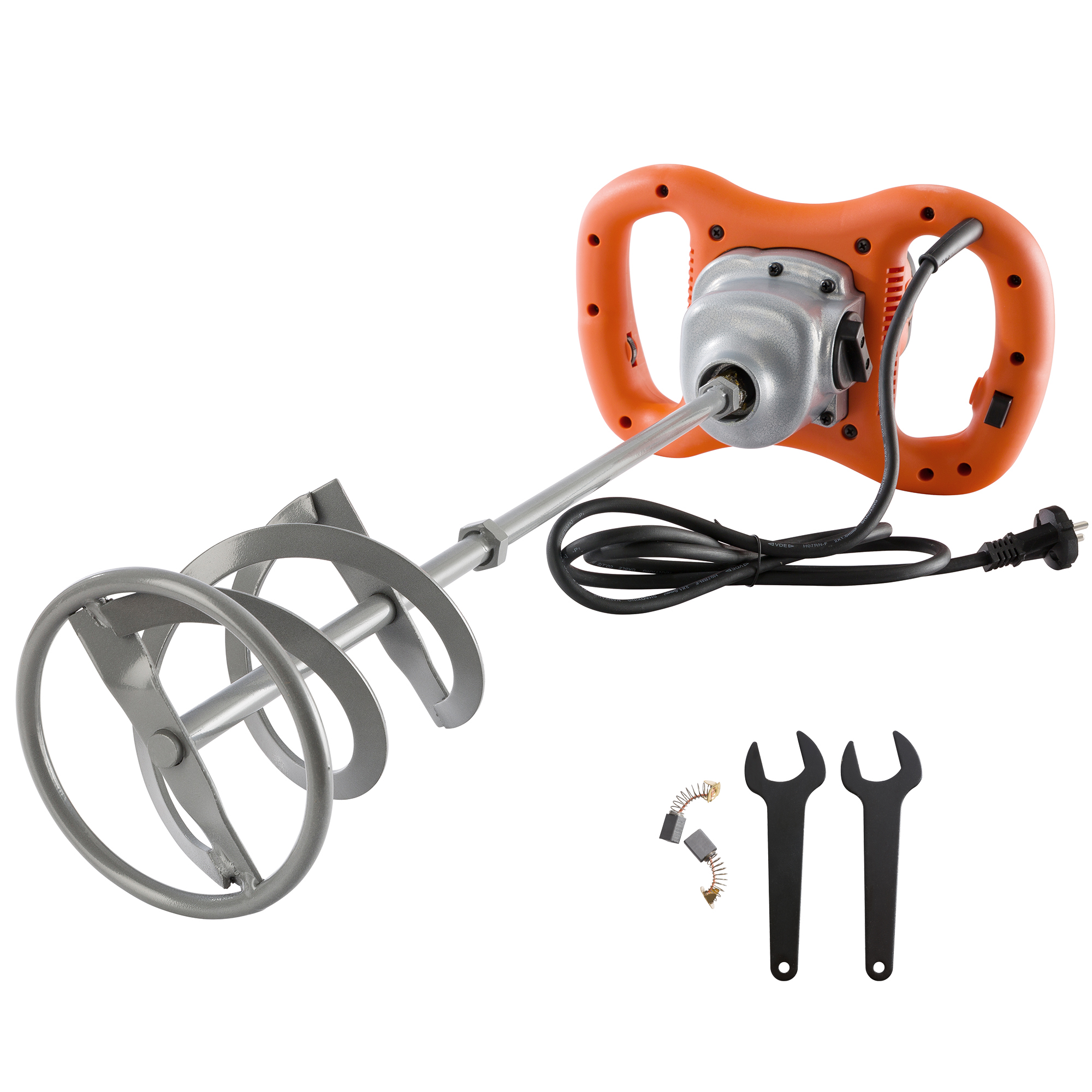 Arebos Hand Mixer Hand Mixer Mortar Mixer 1200 W - Orange/Silver