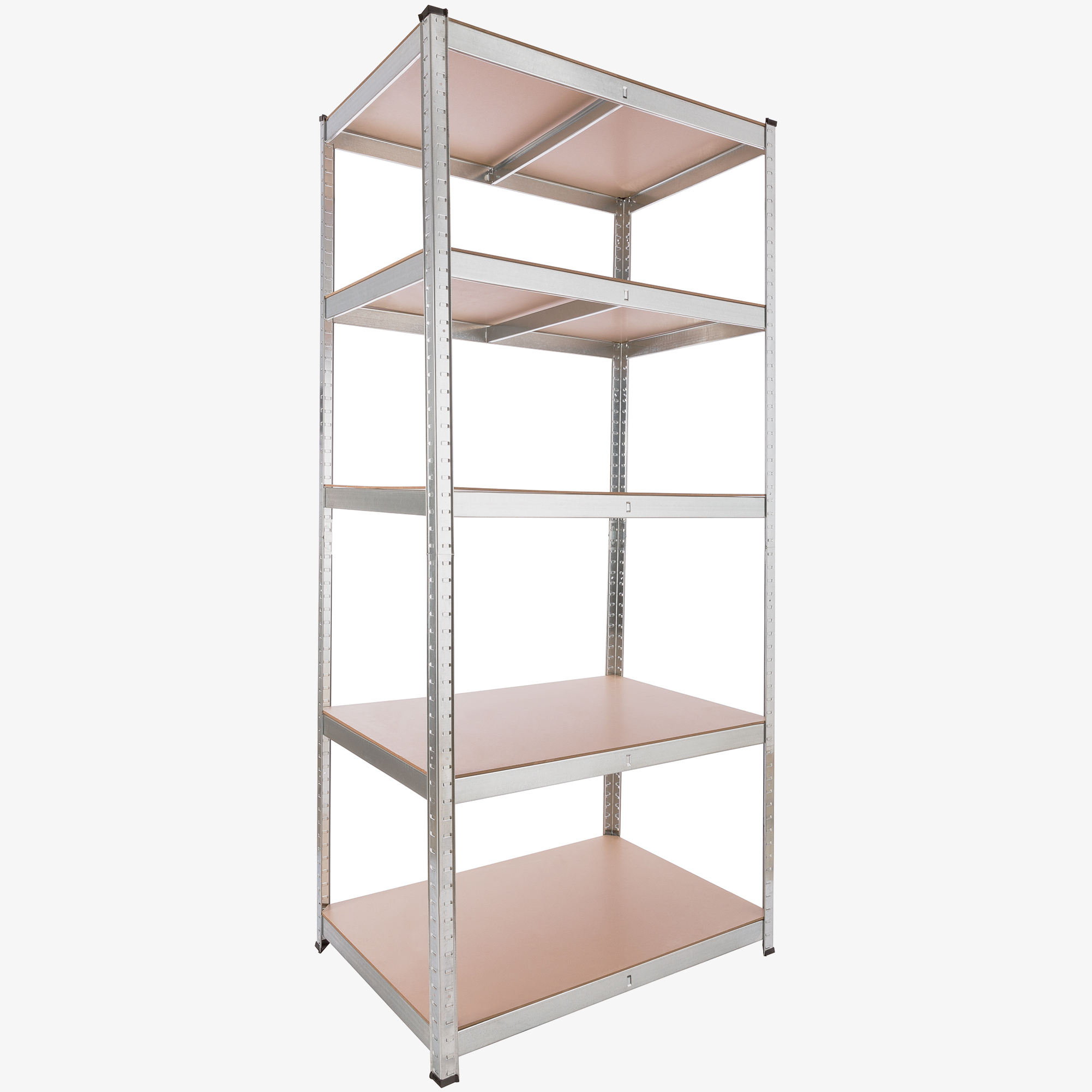 Arebos Heavy Duty Shelf 200 x 90 x 60 cm, Storage Shelving Workshop - Load Capacity 875 kg - silver
