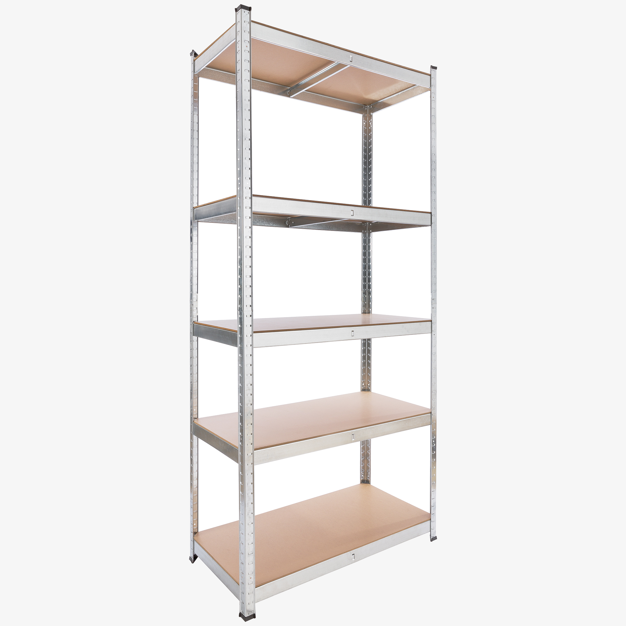 Arebos Heavy Duty Shelf 200 x 90 x 45 cm, Storage Shelving Workshop - Load Capacity 1000 kg - silver