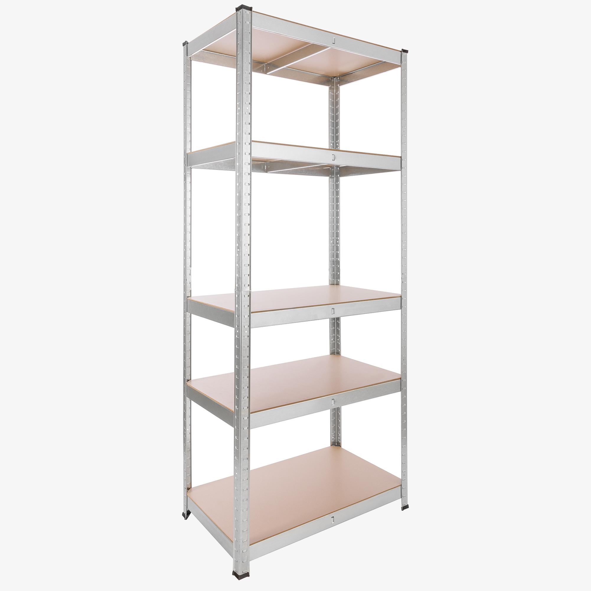 Arebos Heavy Duty Shelf 180 x 75 x 45 cm, Storage Shelving Workshop - Load Capacity 875 kg - silver