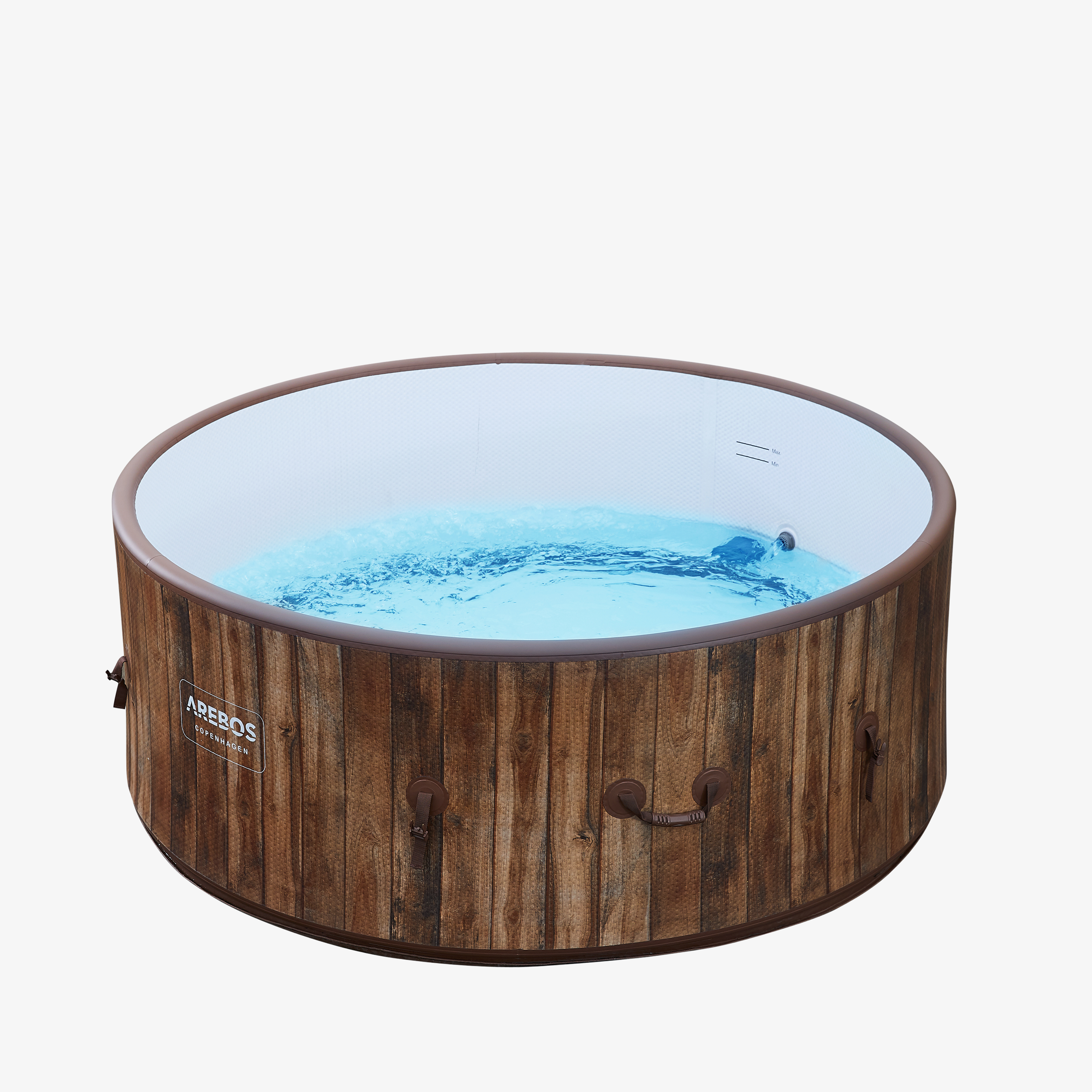 Arebos Whirlpool Copenhagen Bubble Spa Inflatable,Indoor & Outdoor,Ø180cm,Spa for 4 Persons