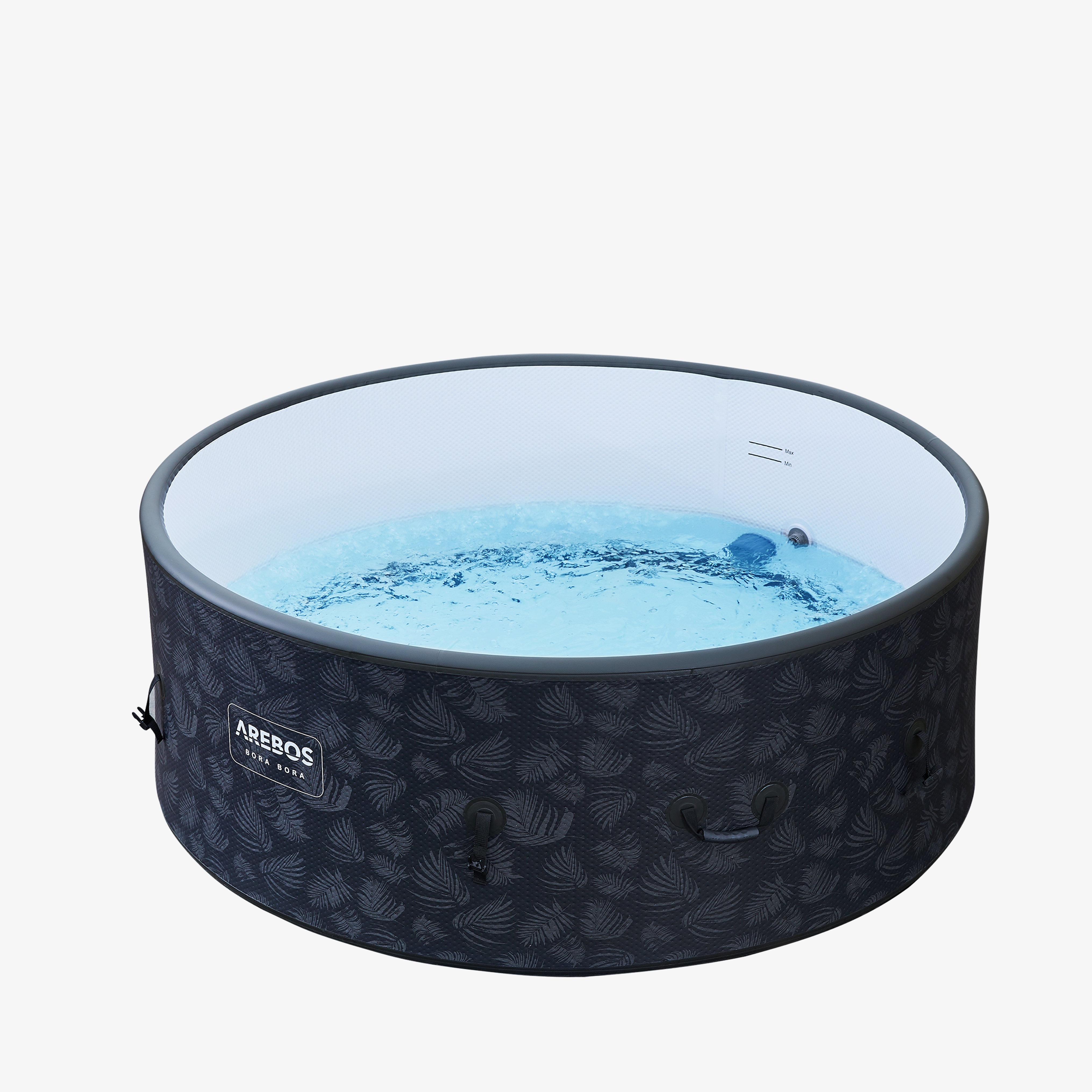 Arebos Whirlpool Bora Bora Bubble Spa inflatable,Indoor & Outdoor,Ø180cm,Spa for 4 persons