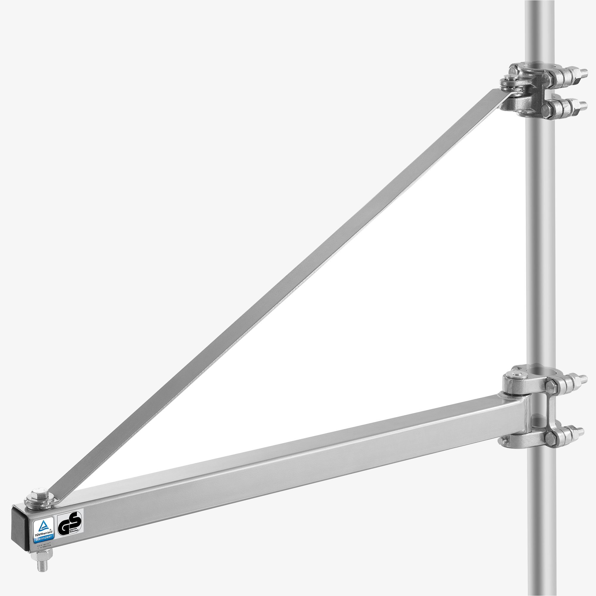 Arebos Pivoting Hoist Holder 1000kg - 180° swivel, wall mounting or cable winch, robust - TÜV