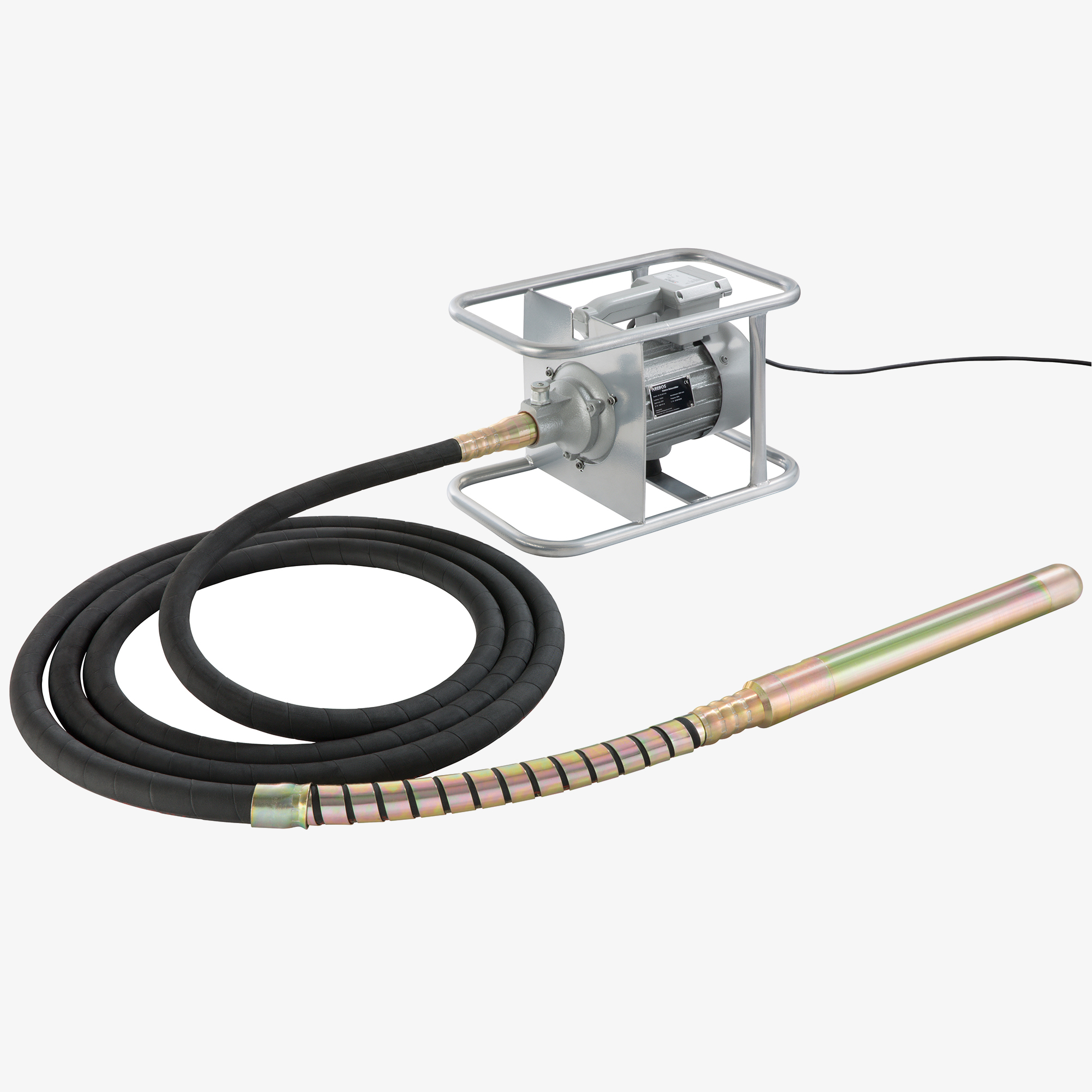 Arebos Concrete vibrator with vibrating bottle 1500W, electric, cable length 6M, flexible shaft