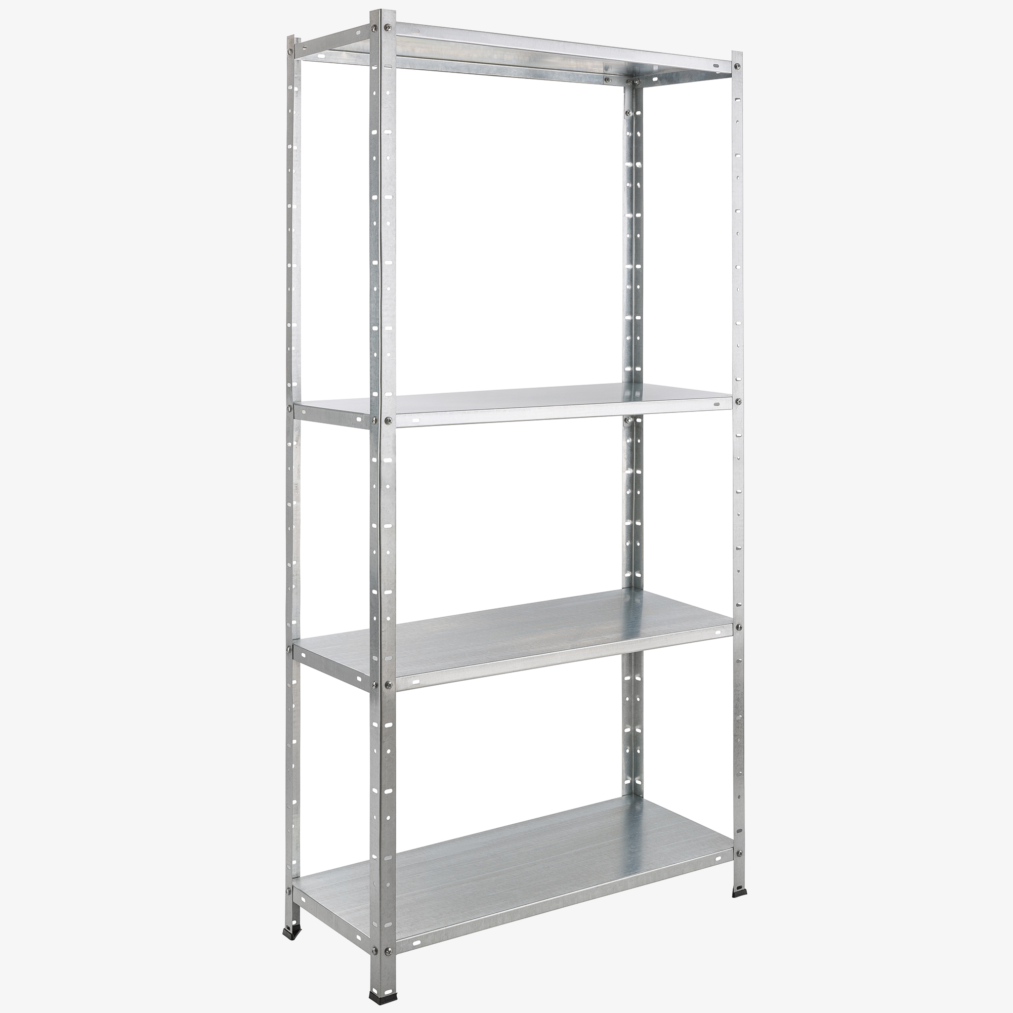 Arebos Heavy Duty Shelf 150 x 75 x 30 cm, Storage Shelving Workshop - Load Capacity 100 kg - silver
