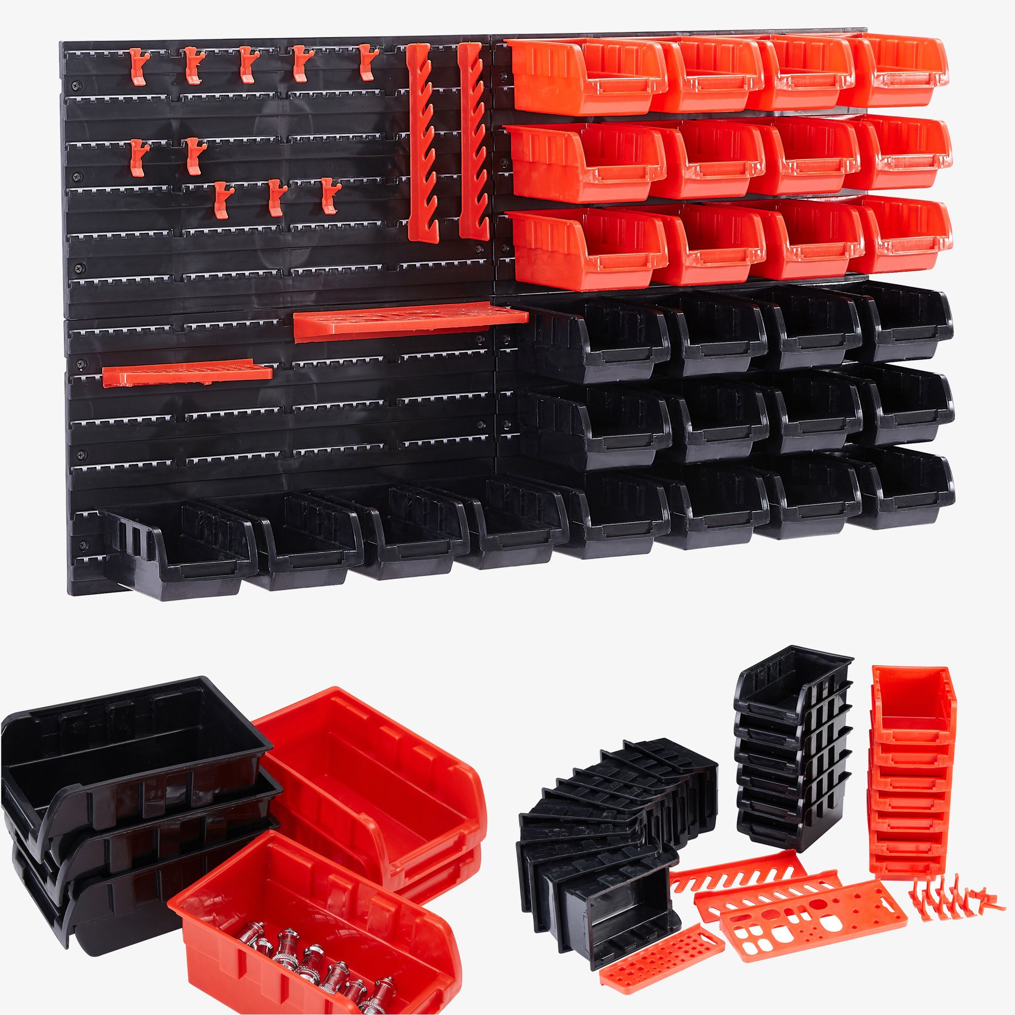 Plastic shop wall rack