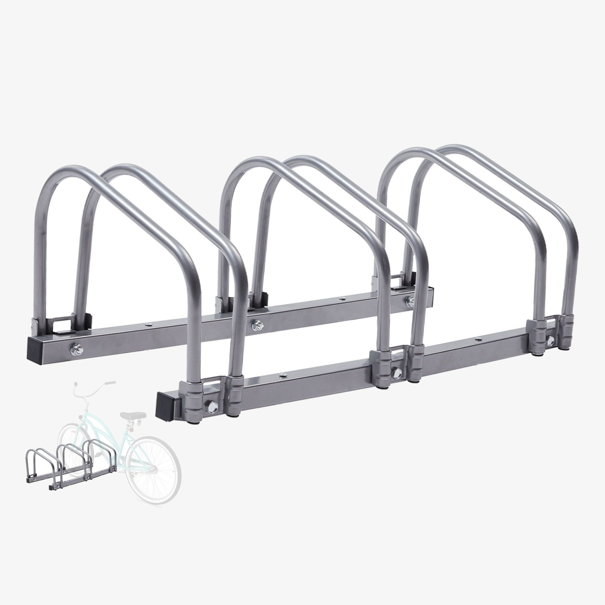 Bicycle stand for 3 bicycles