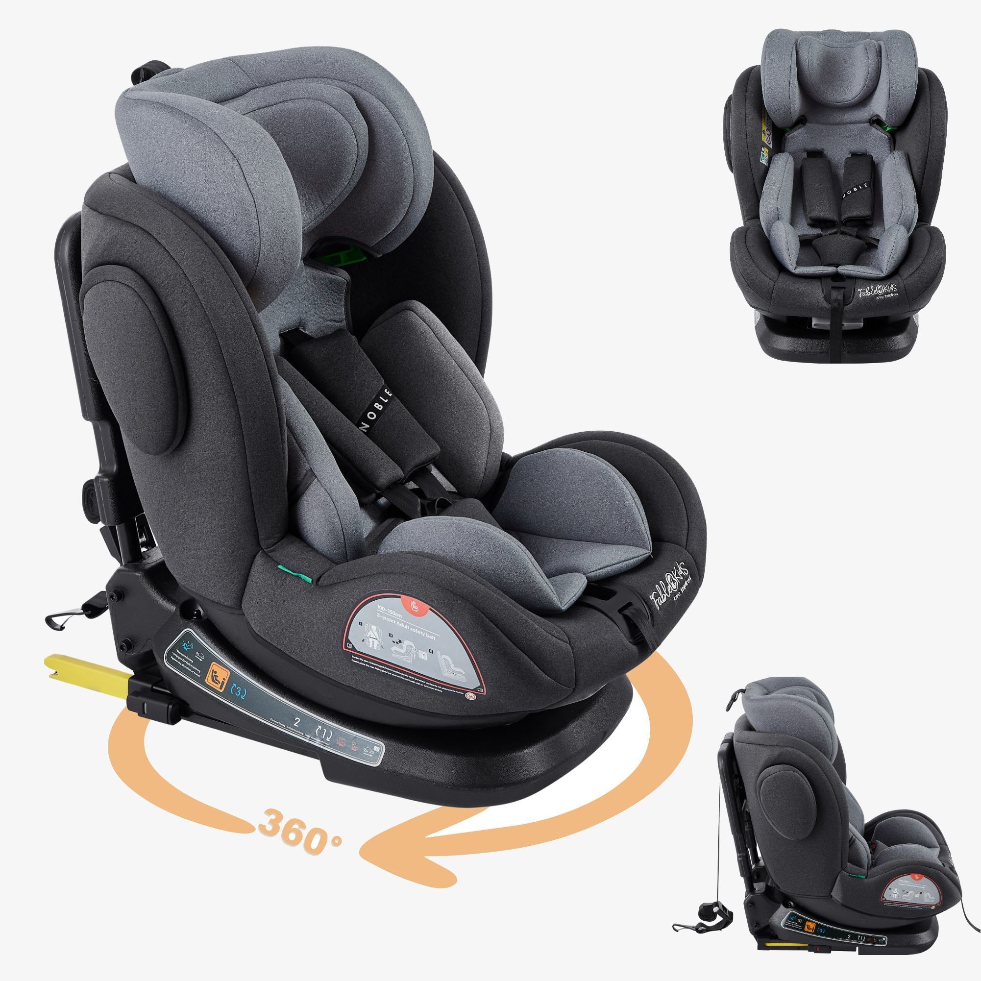 FableKids Autokindersitz Isofix 360 NOBLE i Size 9999929304115 Neu