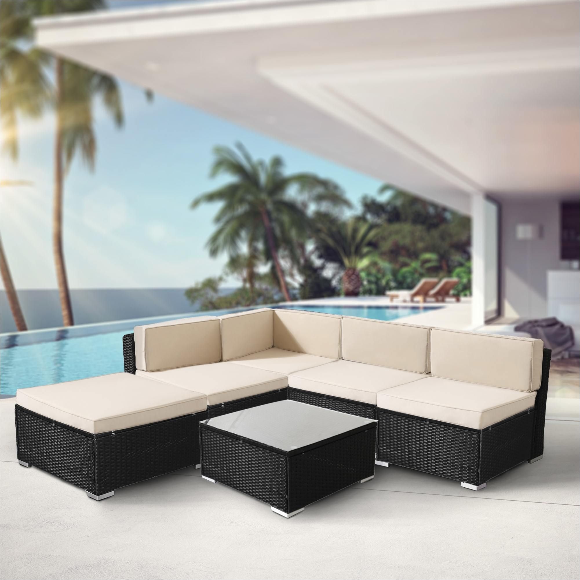 Napoli rattan lounge set cheap