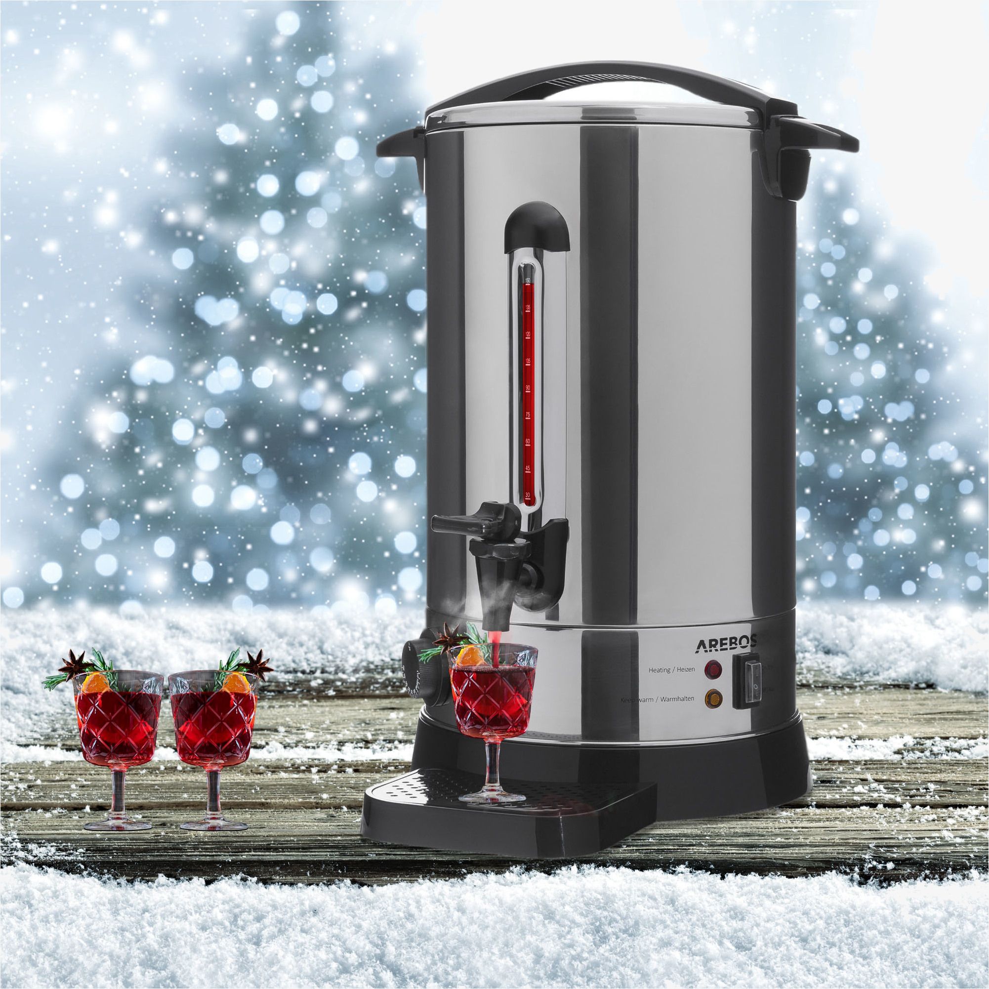 Stainless steel water boiler outlet