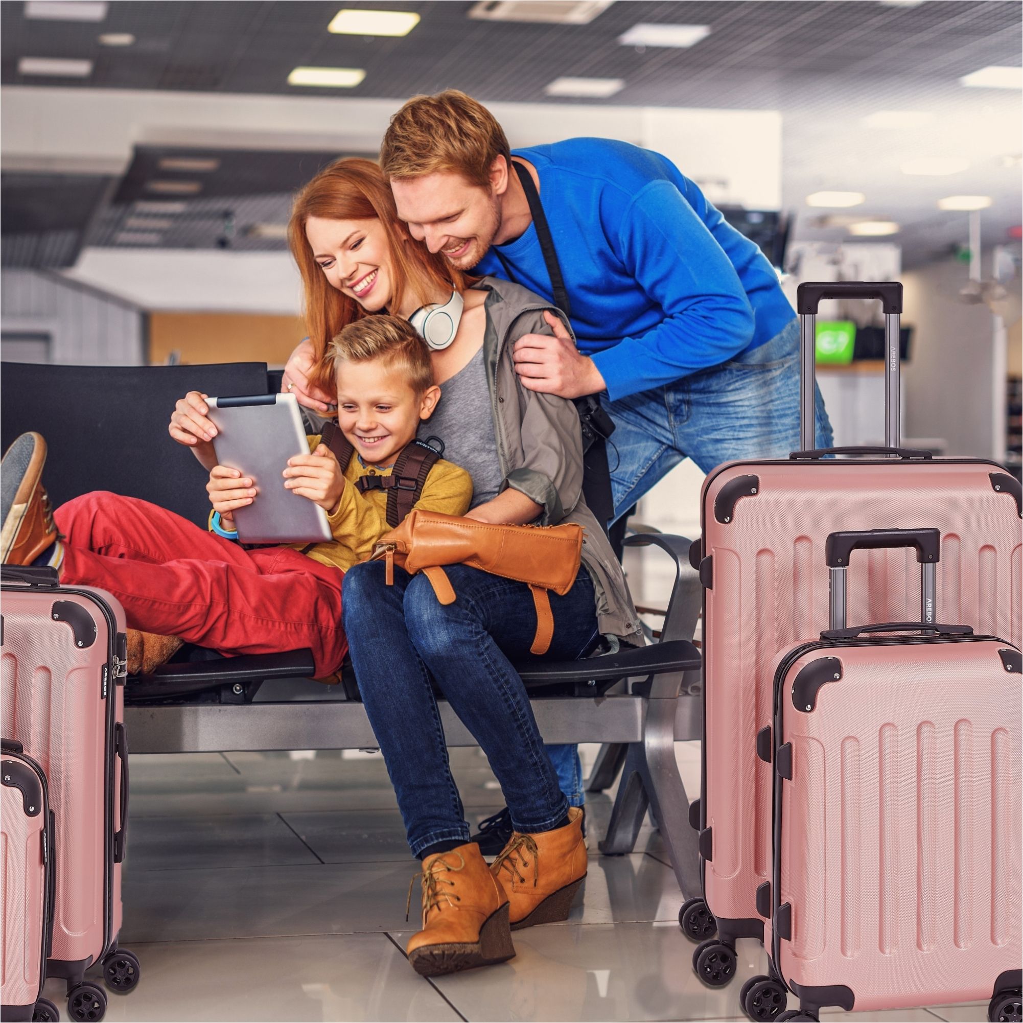 4 Piece Travel Case Set Rose gold 4252023112185 Travel Cases
