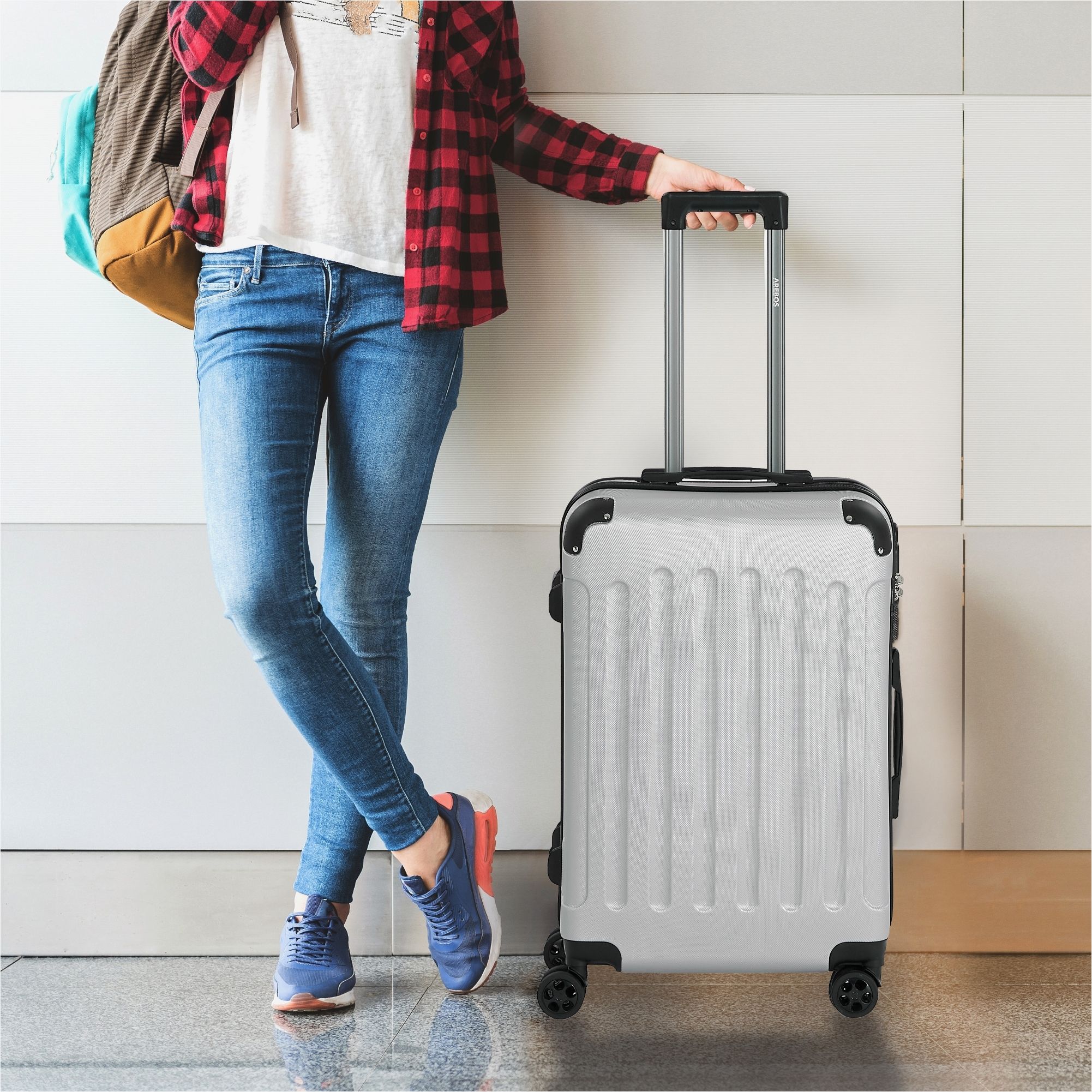 Silver travel bag deals