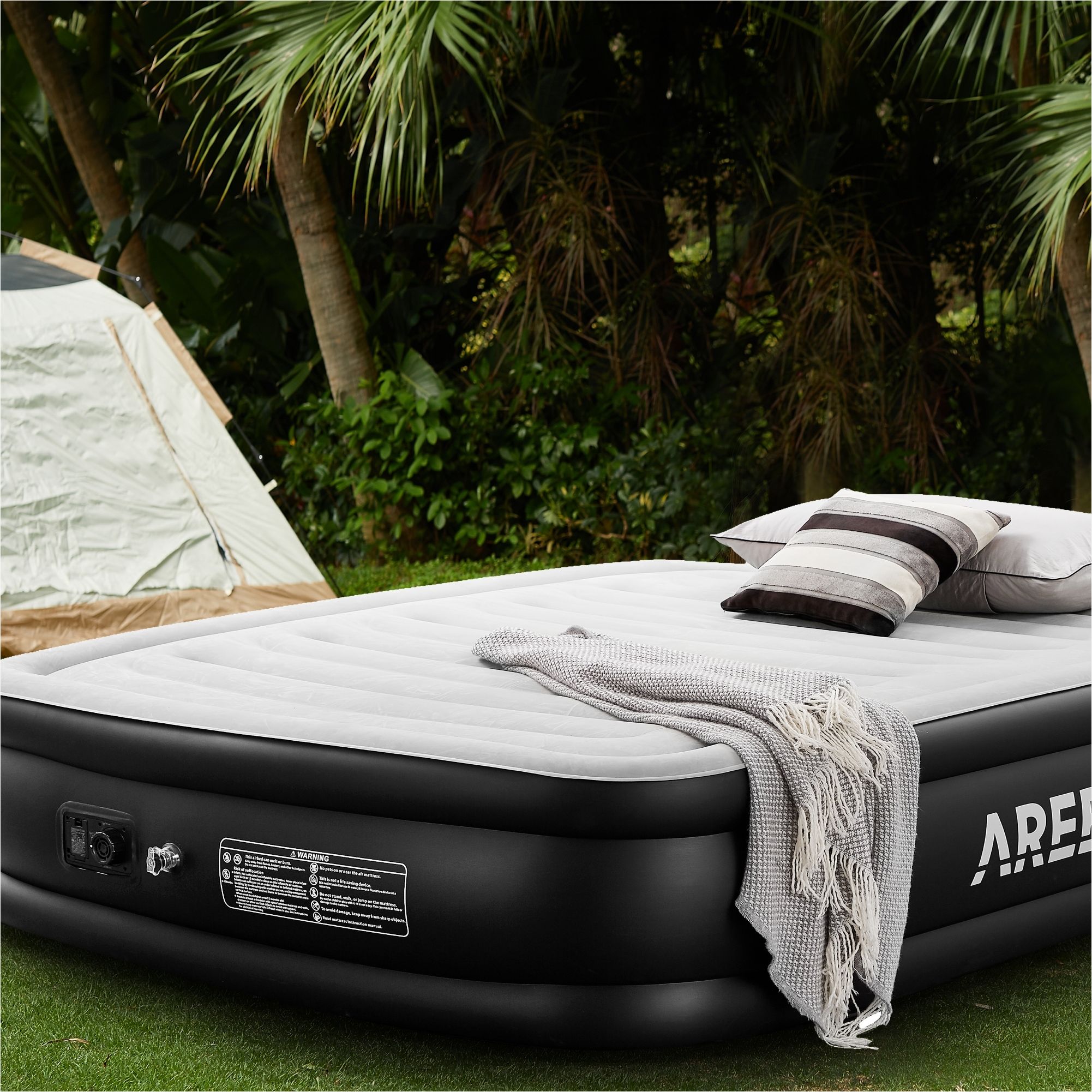 Air bed on stand new arrivals