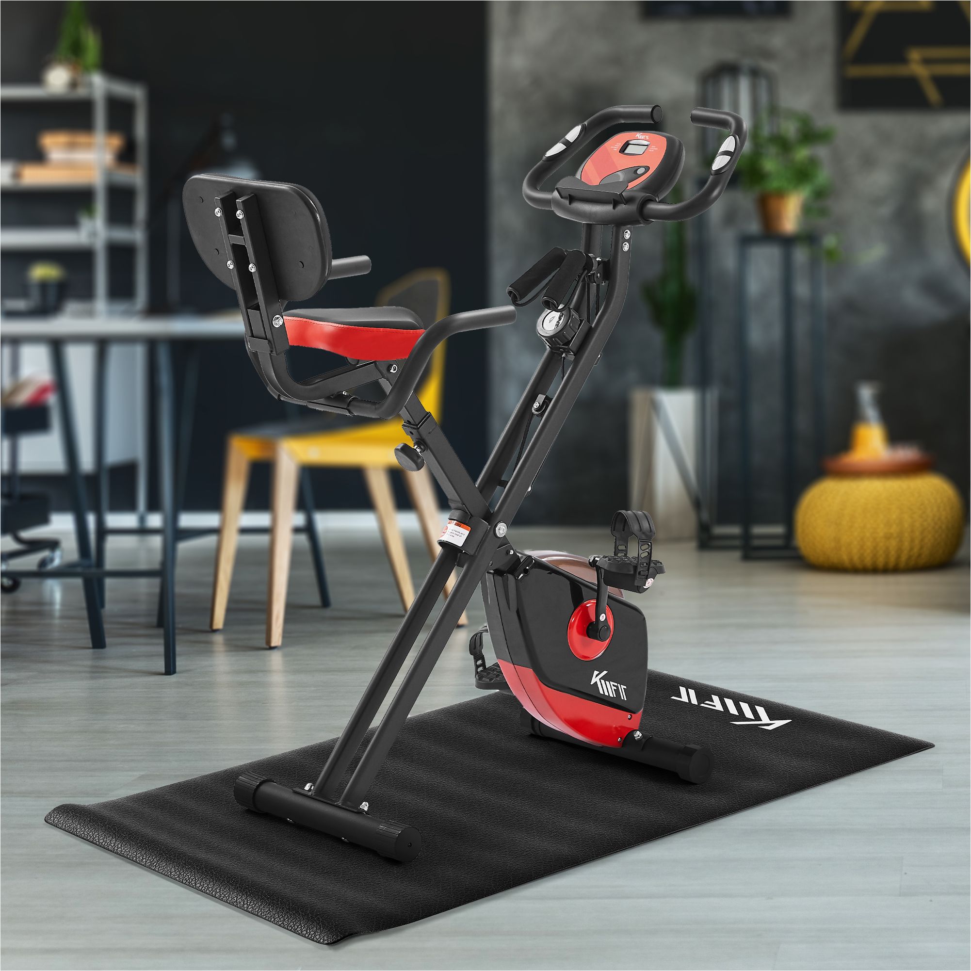Exercise bike with power ropes