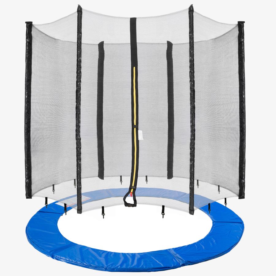 Trampoline edge cover + net 244 cm