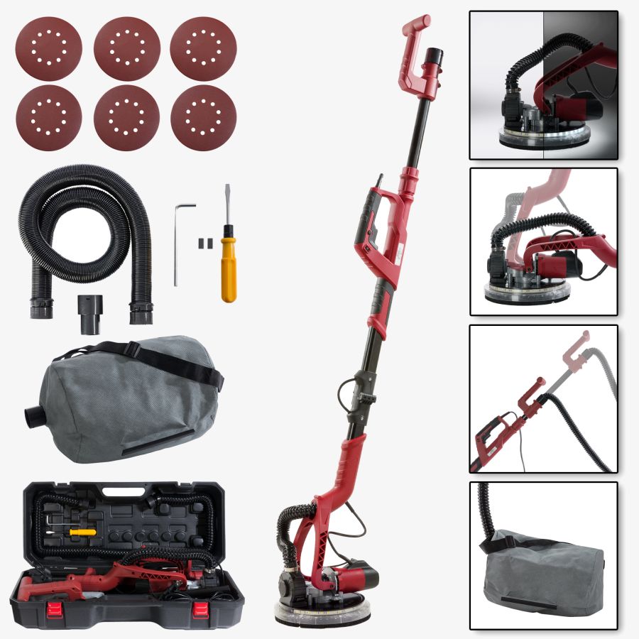 Long-neck grinder Set 750W - with LED light