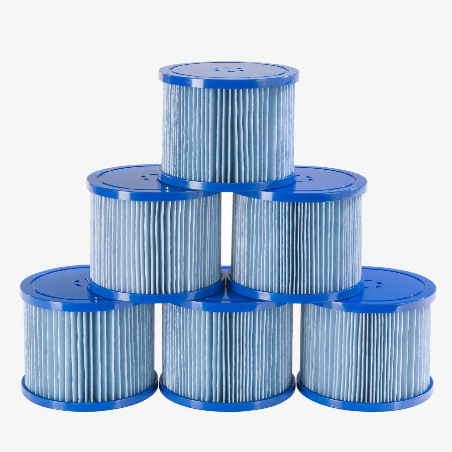 Filter cartridges for whirlpools - Set of 6