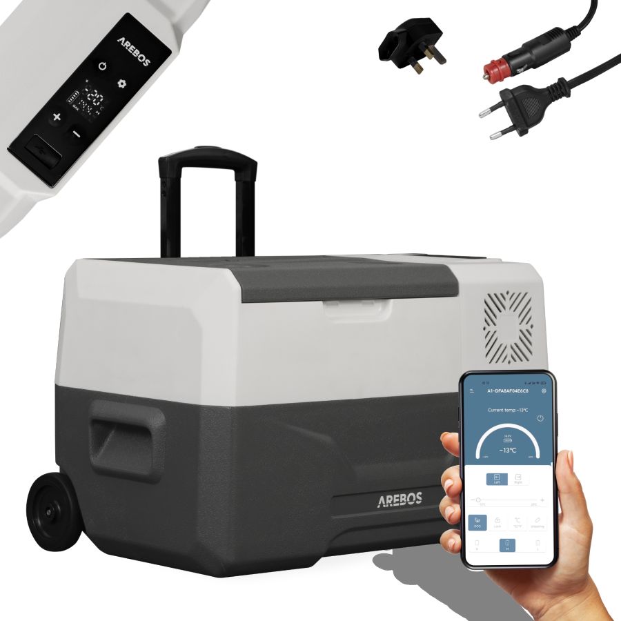 Compressor cool box with wheels 27 L