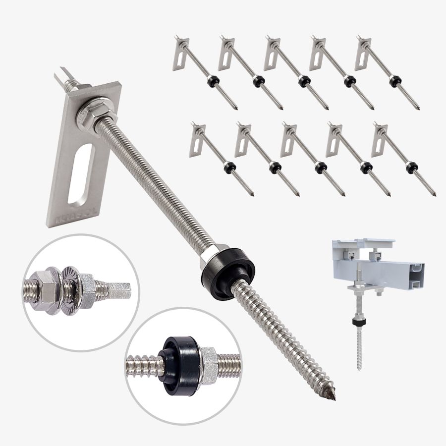 NuaFix - 10x hanger bolt M10x250mm