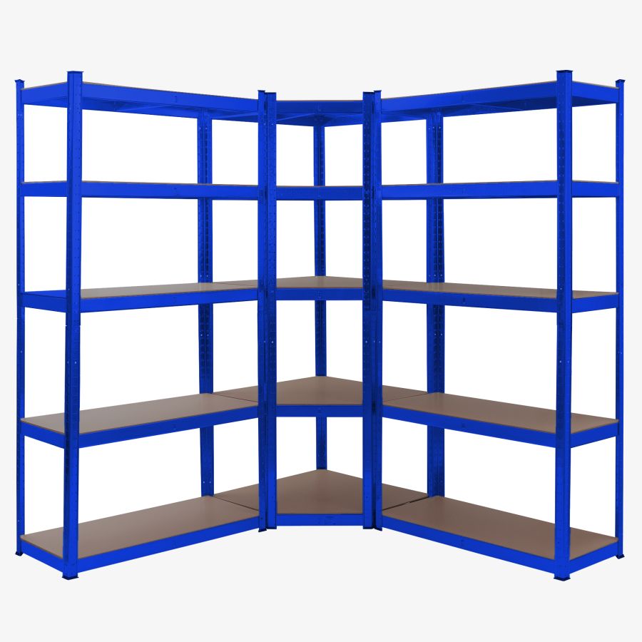 Heavy duty shelving Corner shelf combination silver
