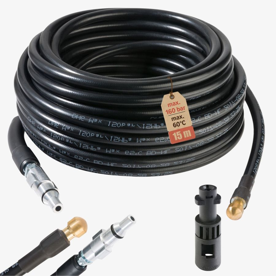 Pipe Cleaning Hose 15m - Lavor-Adapter