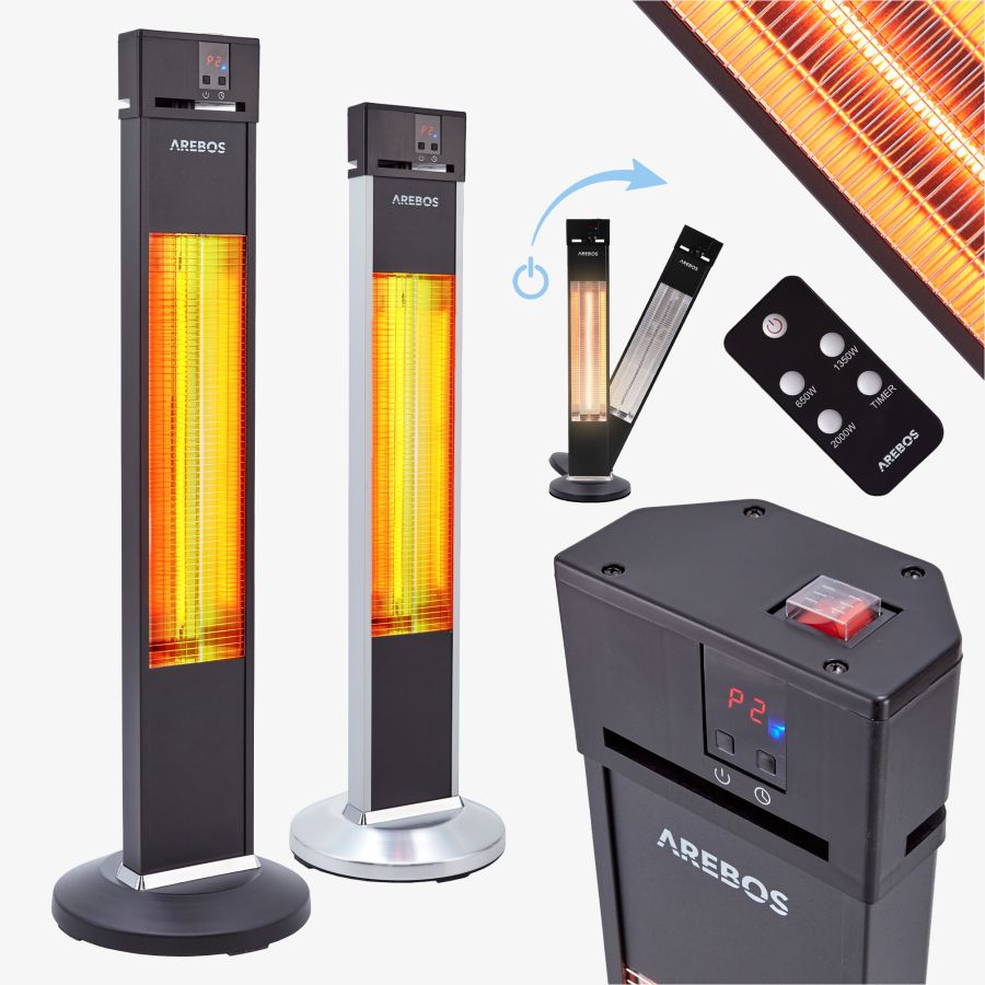 Patio Heater 2000W - Remote Control