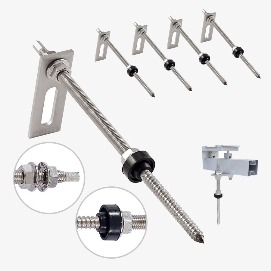 NuaFix - 4 x hanger bolt M10x250mm