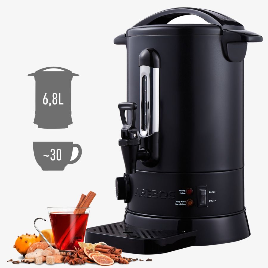 Mulled wine maker 6.8 L Black
