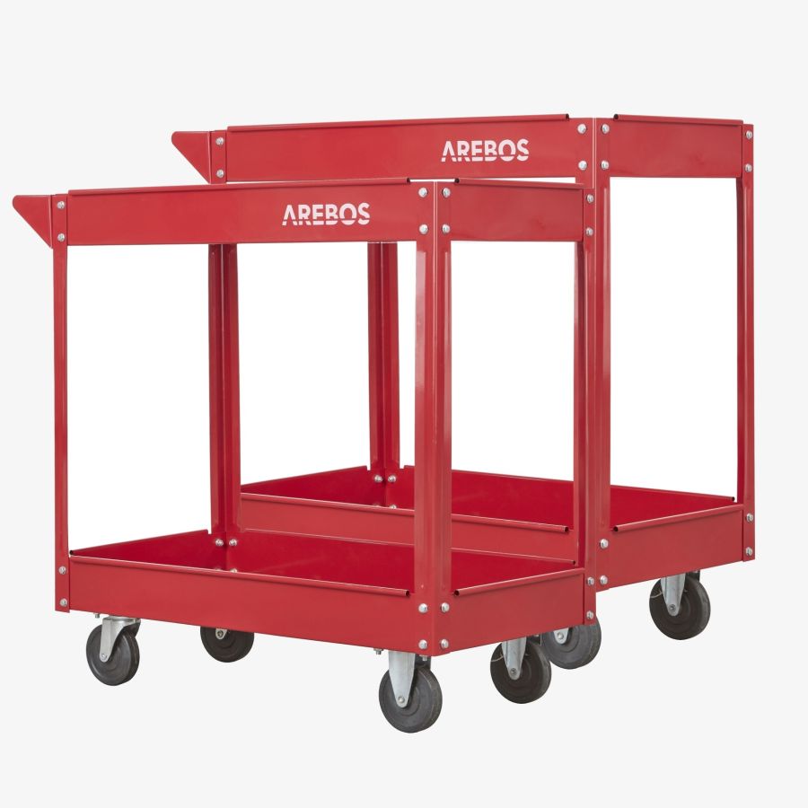 Workshop trolley - 2 Compartments - Set of 2