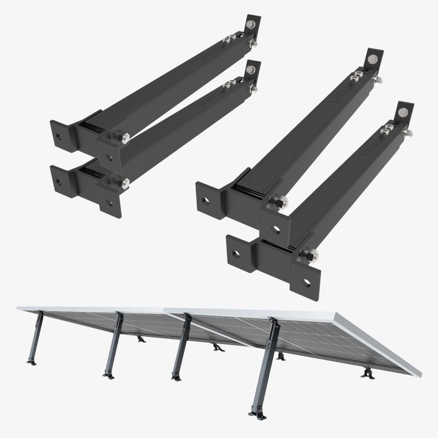 Nuasol - Adjustable bracket 15° - 30° Black