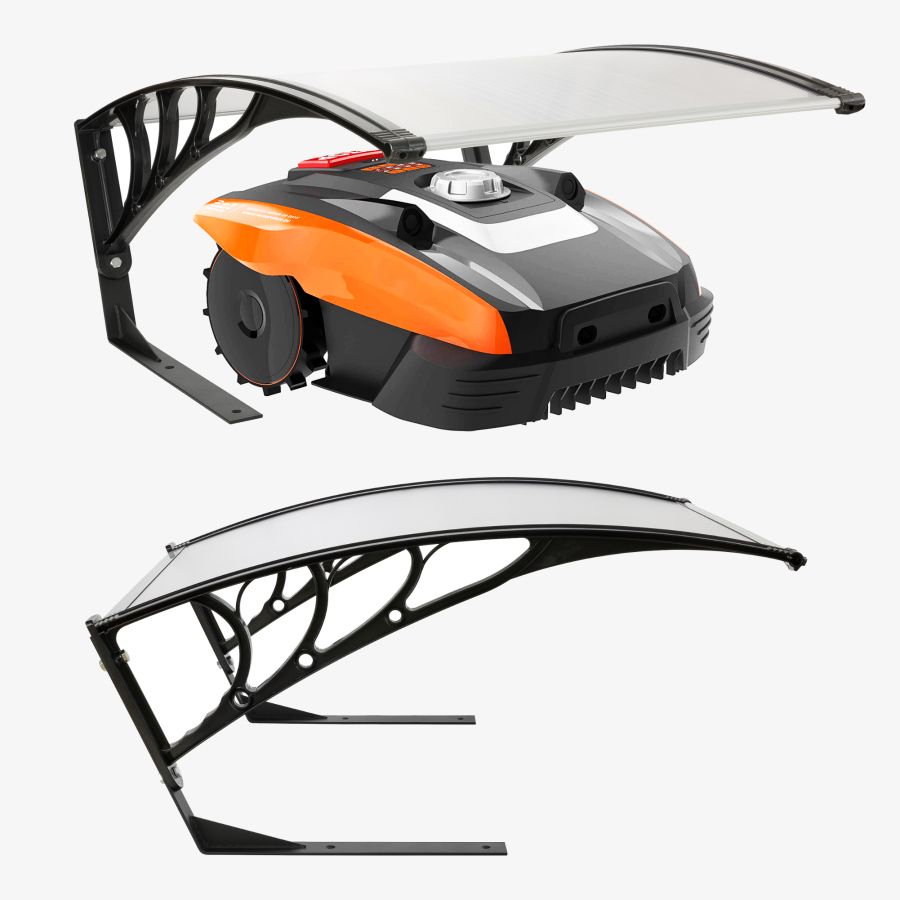 Robot lawnmower garage