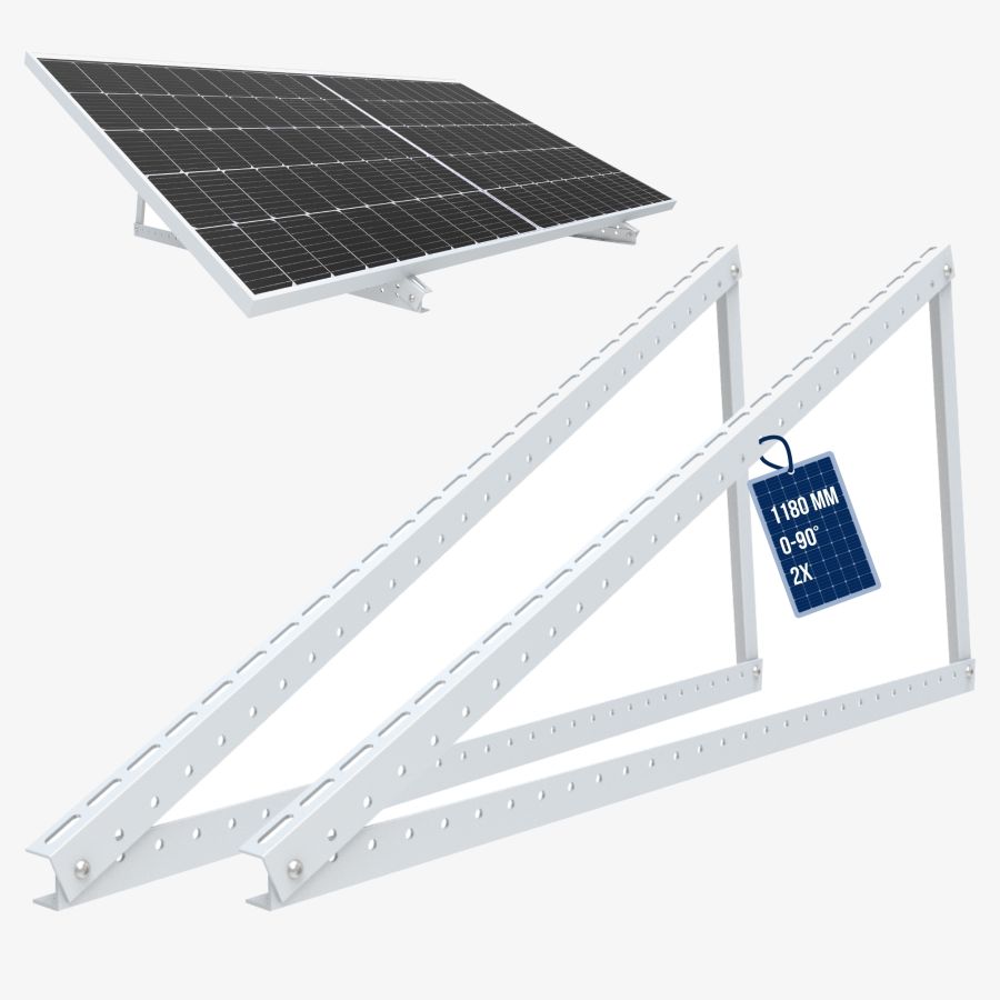 NuaSol - Adjustable Solar Panel Mount 1180mm - Silver