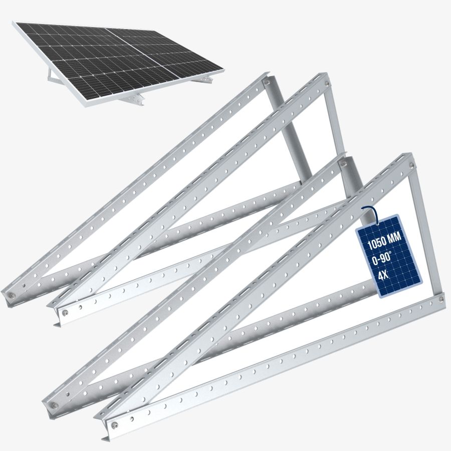 NuaSol - Adjustable solar panel mount 1050mm set of 2