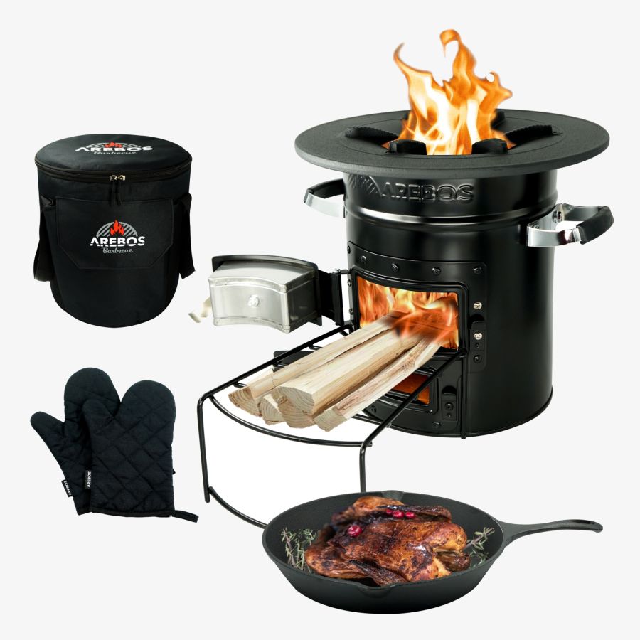Rocket Stove black incl. accessories